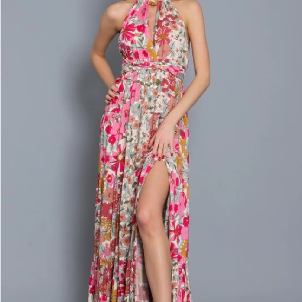 Paloma Convertible Tie Back Maxi Dress